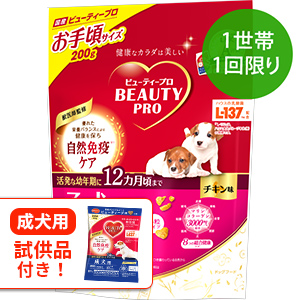 【1世帯1回限り】ビューティープロ ドッグ 子犬用 12ヵ月頃まで